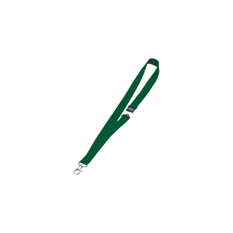 Namensschild Umhängeband Durable 8137 - 20 mm x 44 cm grün mit Karabiner Pckg/10