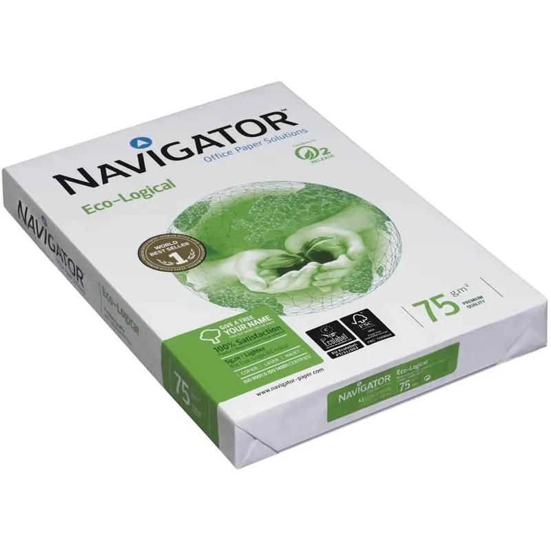 Navigator Eco-Logical Papier FSC eingeriest 75 g/m² A3 500 Blatt hellweiß