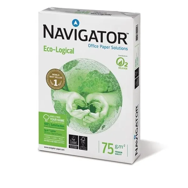 Navigator Eco-Logical Papier FSC eingeriest 75 g/m² A4 500 Blatt hellweiß