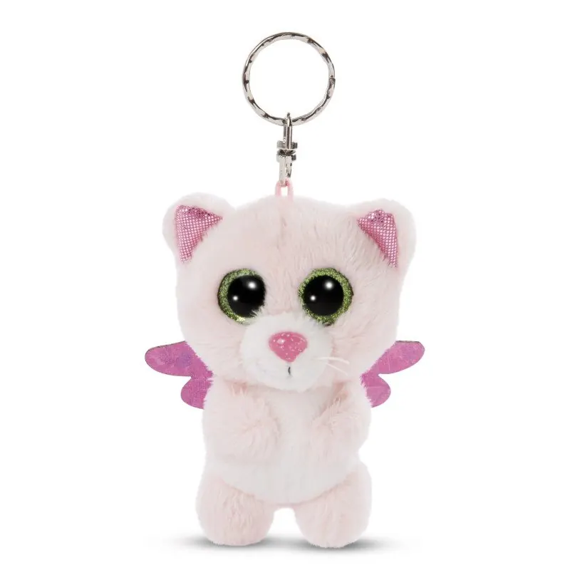 NICI Glubschis Schutzengel Schlüsselanhänger 9cm Katze Glowy Malli