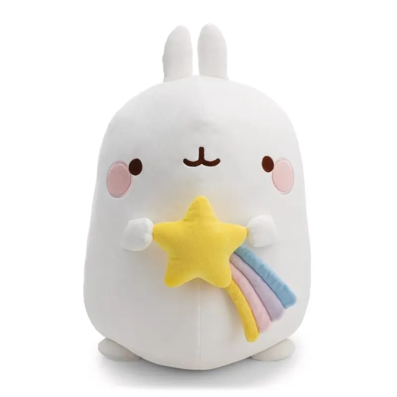 NICI Kuscheltier MOLANG mit Sternschnuppe 48cm - weiß,62221