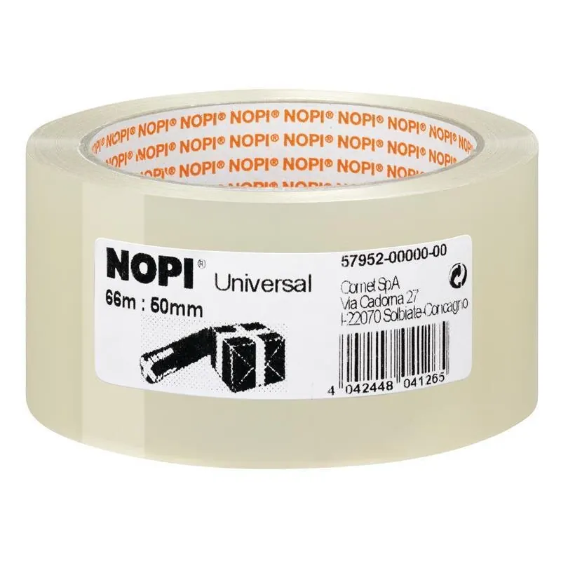 NOPI Universal Kleberolle 50mm x 66m transparent