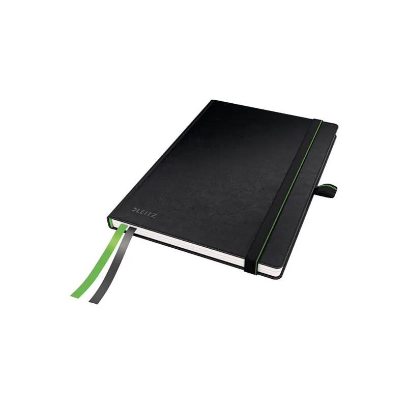 Notizbuch Leitz Complete 4449 - A5 148 x 210 mm schwarz blanko 80 Blatt Hartpappe-Einband FSC 96 g/m²