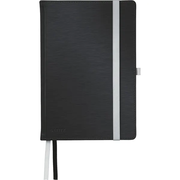 Notizbuch Leitz Style 4485 - A5 148 x 210 mm satin schwarz liniert 80 Blatt Hartpappe-Einband FSC 96 g/m²