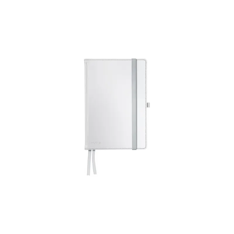 Notizbuch Leitz Style 4486 - A5 148 x 210 mm arktik weiß kariert 80 Blatt Hartpappe-Einband FSC 96 g/m²