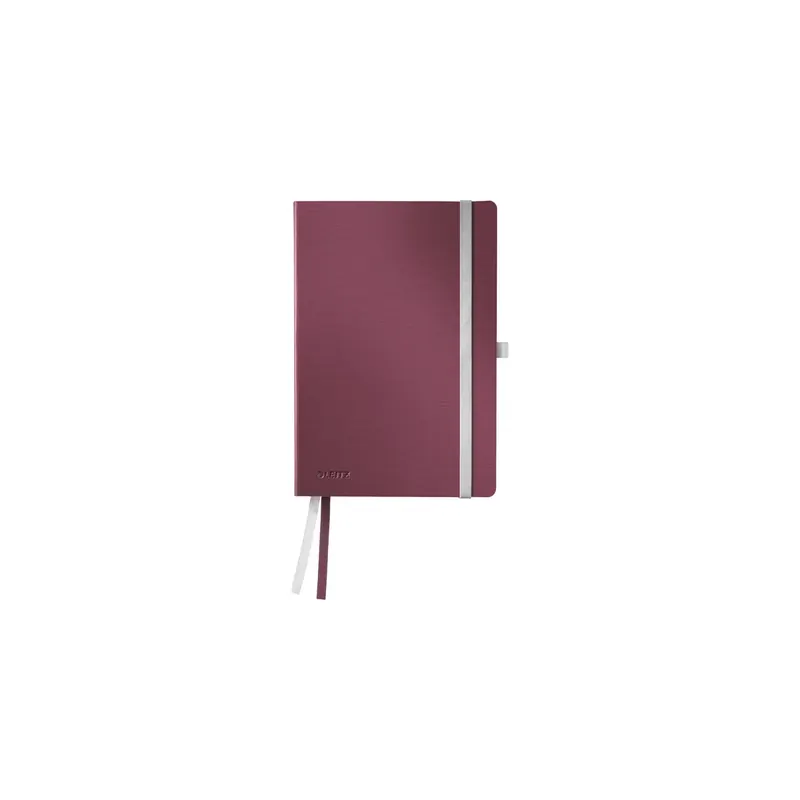 Notizbuch Leitz Style 4488 - A5 148 x 210 mm granat rot kariert 80 Blatt Kunststoff-Einband FSC 96 g/m²