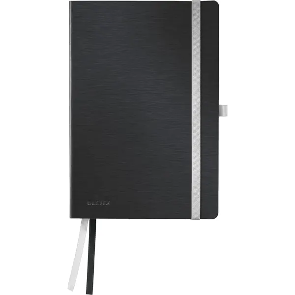 Notizbuch Leitz Style 4488 - A5 148 x 210 mm satin schwarz kariert 80 Blatt Kunststoff-Einband FSC 96 g/m²