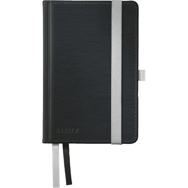 Notizbuch Leitz Style 4489 - A6 96 x 144 mm satin schwarz liniert 80 Blatt Hartpappe-Einband FSC 96 g/m²
