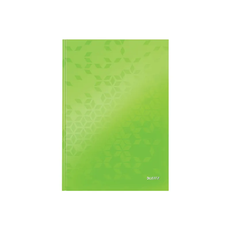 Notizbuch Leitz WOW 4625 - A4 210 x 297 mm grün liniert 80 Blatt Hartpappe-Einband FSC 90 g/m²  Pckg/6