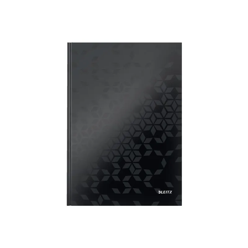 Notizbuch Leitz WOW 4625 - A4 210 x 297 mm schwarz liniert 80 Blatt Hartpappe-Einband FSC 90 g/m²  Pckg/6