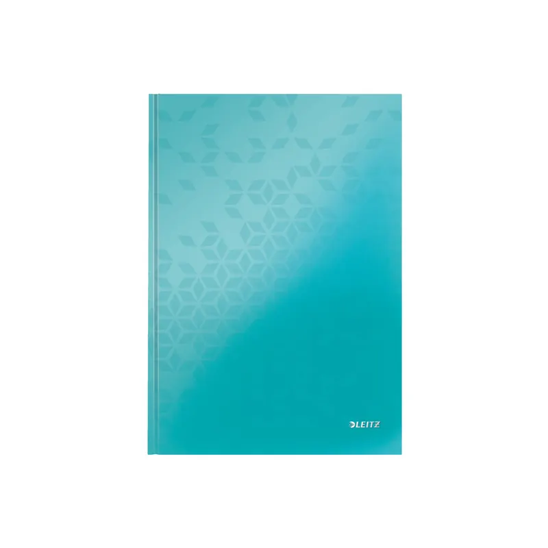 Notizbuch Leitz WOW 4626 - A4 210 x 297 mm eisblau kariert 80 Blatt Hartpappe-Einband FSC 90 g/m²  Pckg/6