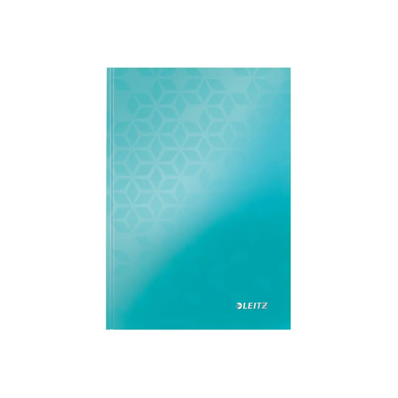 Notizbuch Leitz WOW 4627 - A5 148 x 210 mm eisblau liniert 80 Blatt Hartpappe-Einband FSC 90 g/m²  Pckg/6
