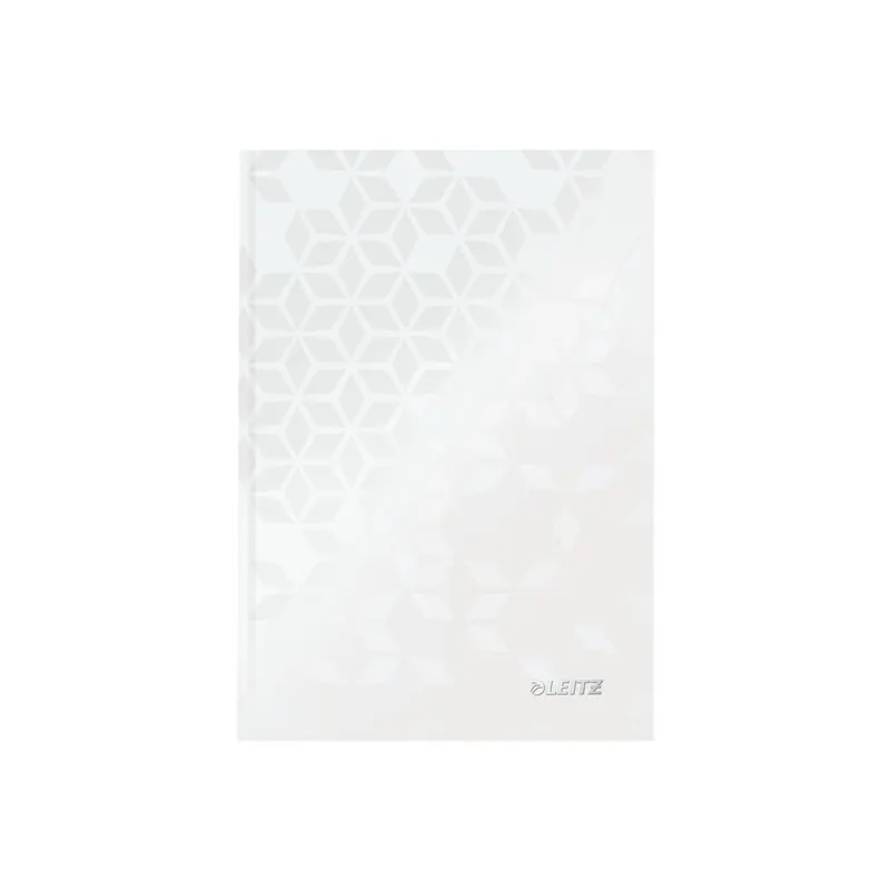 Notizbuch Leitz WOW 4627 - A5 148 x 210 mm perlweiß liniert 80 Blatt Hartpappe-Einband FSC 90 g/m²  Pckg/6