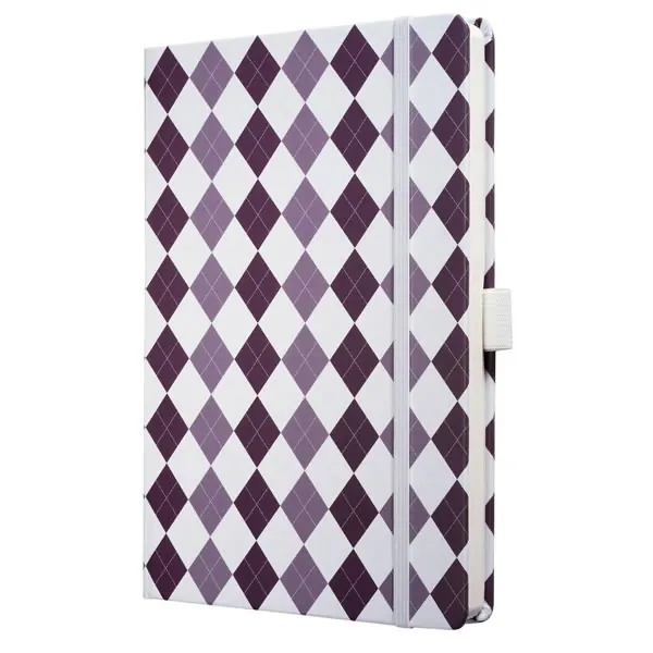 Notizbuch sigel Conceptum CO530 - A5 148 x 210 mm smart square liniert 97 Blatt Textilpapier-Einband 80 g/m²