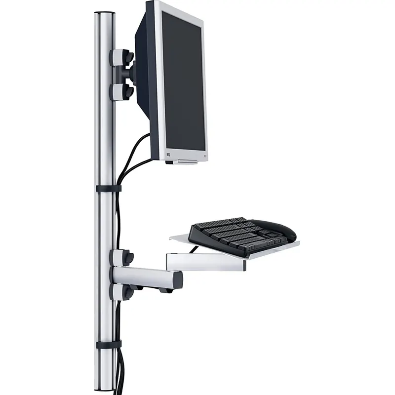 NOVUS TSS Wall Station MonitorarmSET Wandsäule + Tragschlitten +Tastaturh