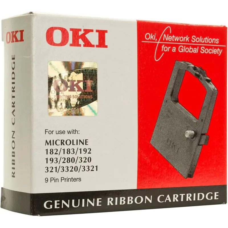 OKI Systems Kassette 09002303 Farbband schwarz Textil ML 182/183/192/193/280/320/321/3320/3321