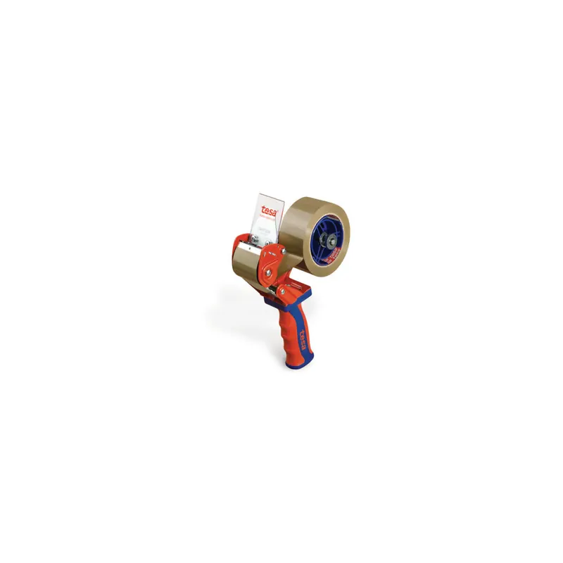 Packband Handabroller tesa tesapack Comfort 06400 - bis 50 mm rot/blau einzeln