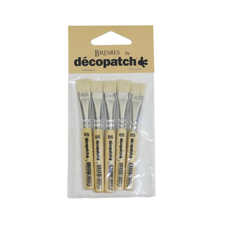 Packung mit 3 Décopatch-Pinseln aus reiner Seide