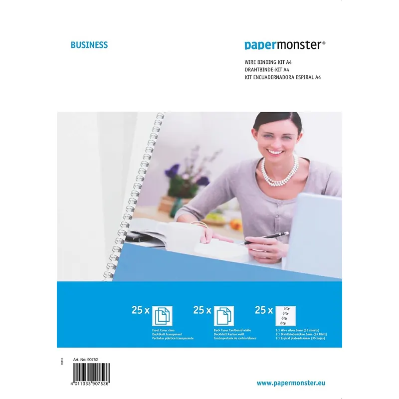 Papermonster 90752 Business Spiral Binde-Set A4