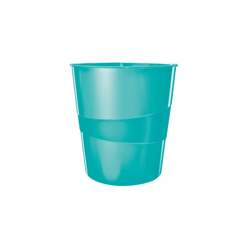 Papierkorb Leitz WOW 5278 - eisblau 15 Liter PS