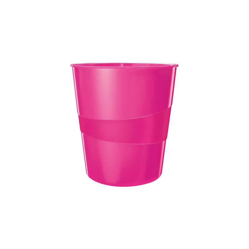 Papierkorb Leitz WOW 5278 - pink 15 Liter PS