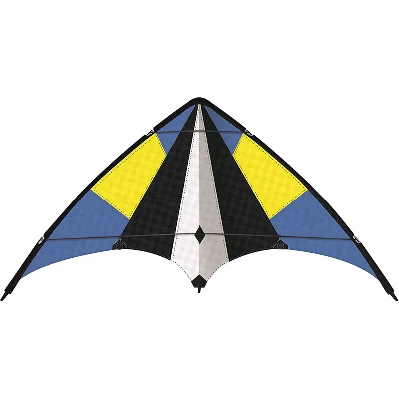 Paul Günther 1074 - Sportlenkdrachen Sky Move 160, Drachen für Anfänger, Segel aus reißfestem Ripstop-Polyester, robuste Fiberglasstäbe, mit Lenkrollen und Anleitung, ca. 160 x 69 cm groß