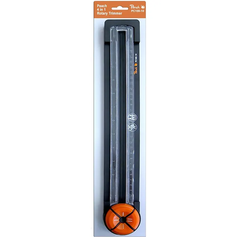 Peach PC100-10 Rollenschneider | 4-in-1 Schneidemaschine | schneidet 5 Blätter| 4 Schnittarten | Gerade - Welle - Perforation - Rillung/Falzen