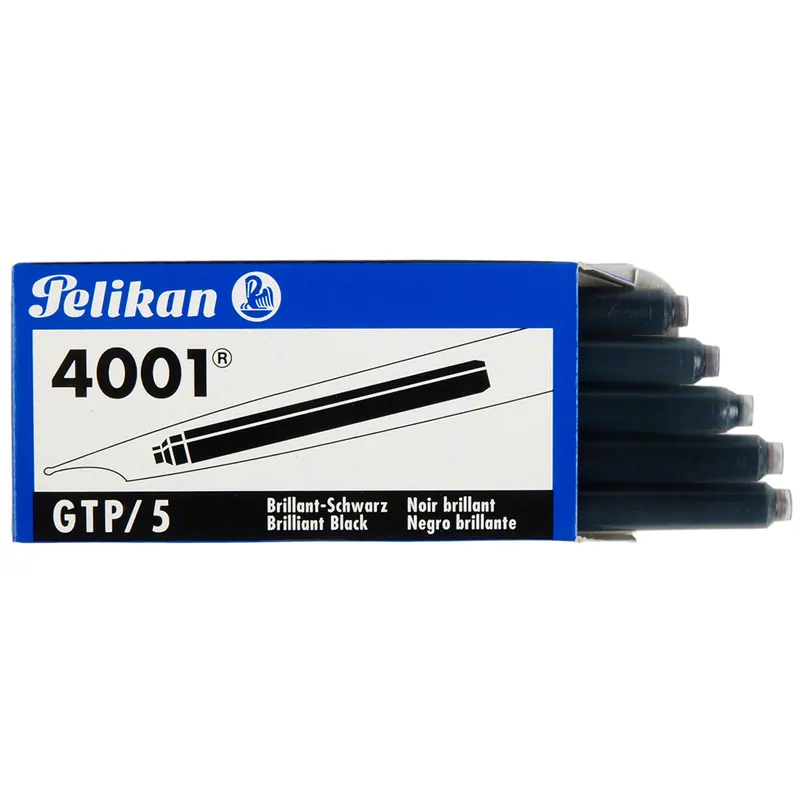 Pelikan Tintenpatronen 4001, brillant-schwarz, P/5