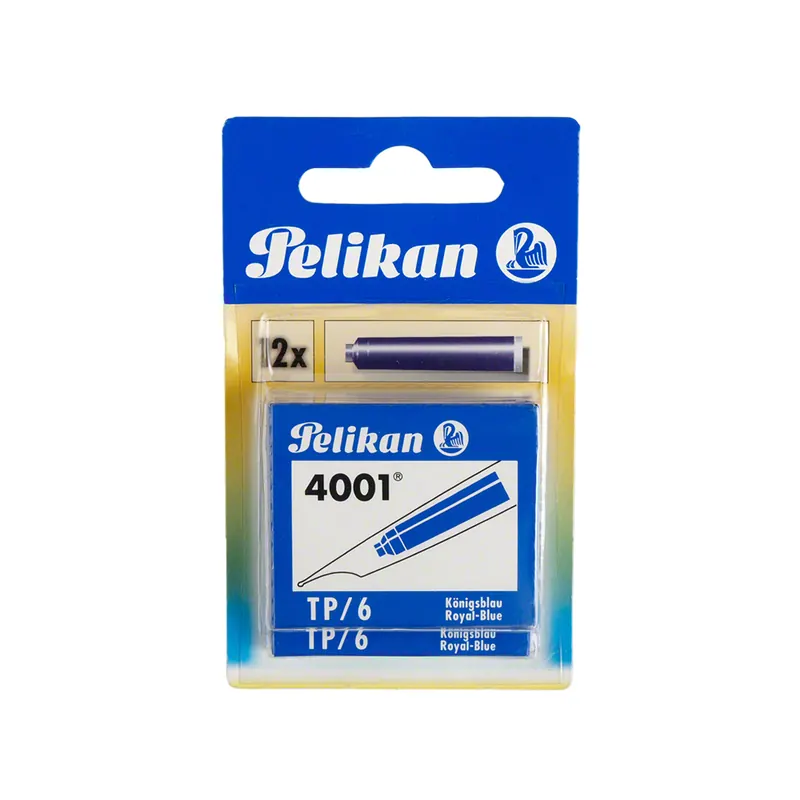 Pelikan Tintenpatronen 4001, königsblau, P/12