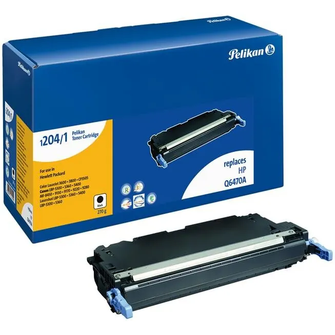 Pelikan Toner 1204 komp. zu Q6470A HP Color LaserJet 3600 black