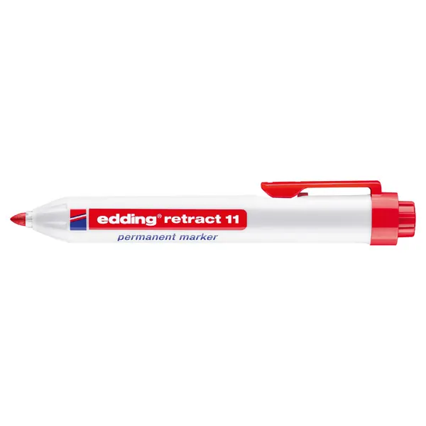 Permanentmarker edding retract 11 - rot 1,5-3 mm Rundspitze nachfüllbar