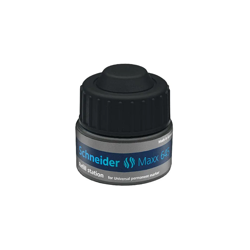 Permanentmarker Nachfülltinte Schneider Maxx 645 164501 - schwarz für Mod. 220/222/224 30 ml