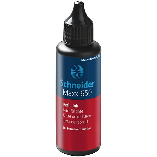 Permanentmarker Nachfülltinte Schneider Maxx 650 165002 - rot für Mod. 230/233,280 50 ml