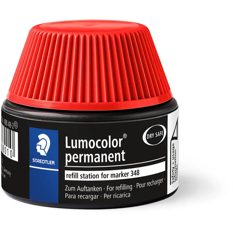 Permanentmarker Nachfülltinte Staedtler Lumocolor 48848 - rot für Mod. Duo 348 15 ml