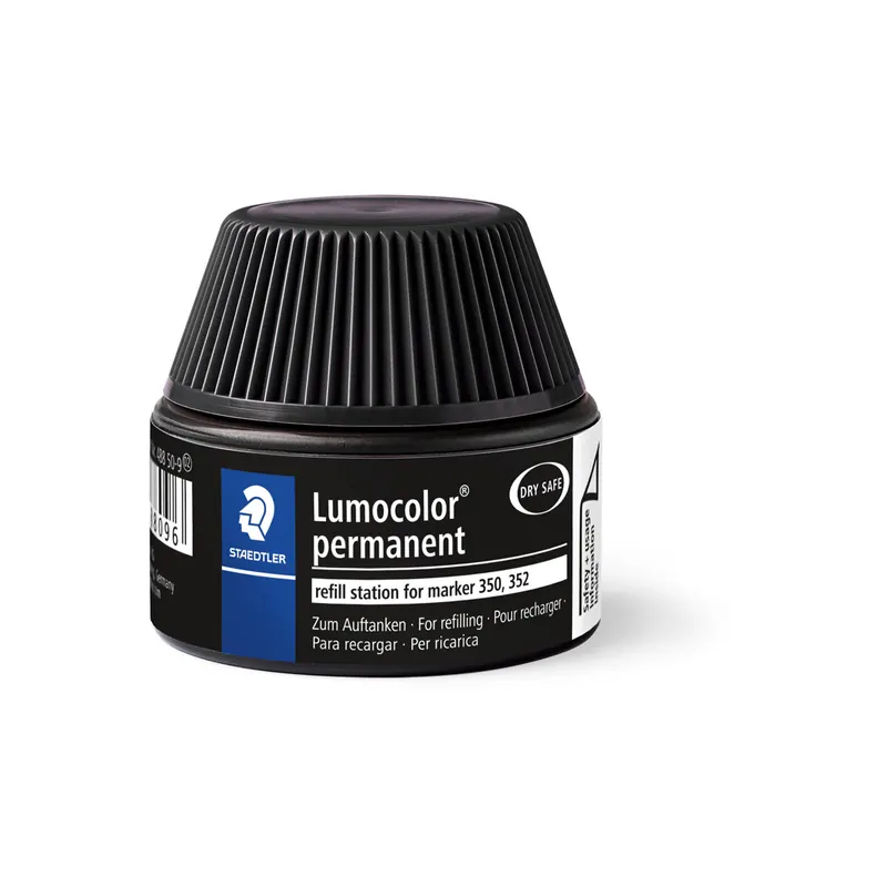 Permanentmarker Nachfülltinte Staedtler Lumocolor 48850 - schwarz für Mod. 350/352 30 ml