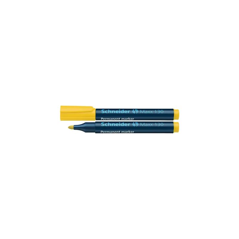 Permanentmarker Schneider Maxx 130 1130 - gelb 1-3 mm Rundspitze nachfüllbar Pckg/5