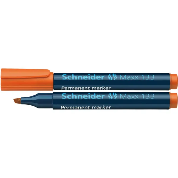 Permanentmarker Schneider Maxx 133 1133 - orange 1-4 mm Keilspitze nachfüllbar Pckg/5
