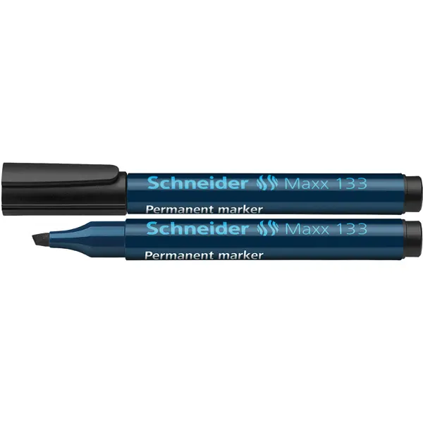 Permanentmarker Schneider Maxx 133 1133 - schwarz 1-4 mm Keilspitze nachfüllbar Pckg/10
