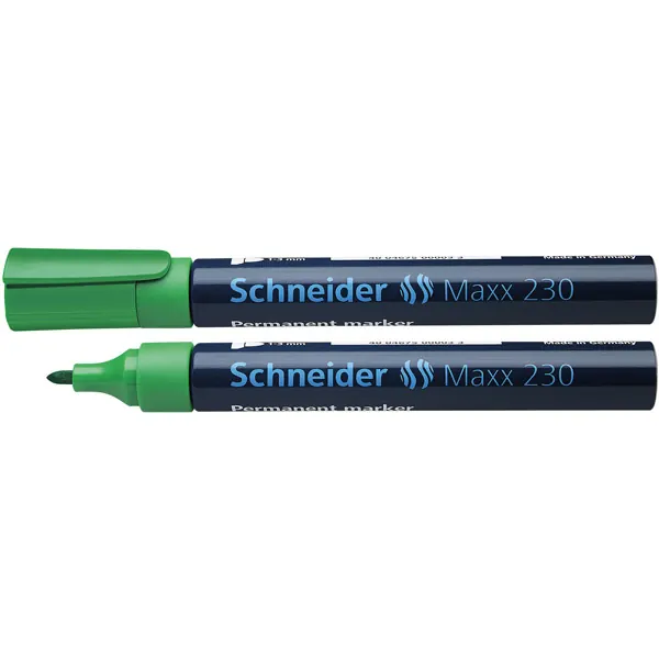 Permanentmarker Schneider Maxx 230 1230 - grün 1-3 mm Rundspitze nachfüllbar