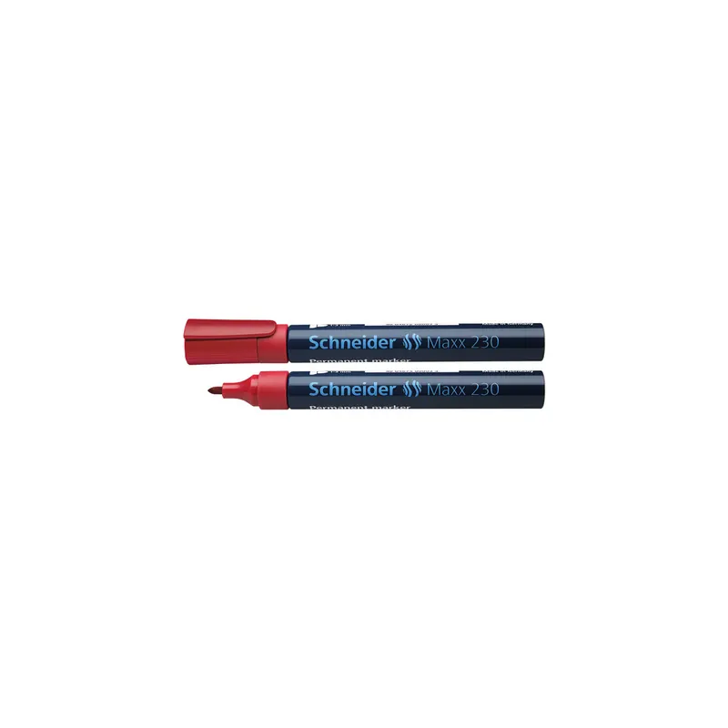 Permanentmarker Schneider Maxx 230 1230 - rot 1-3 mm Rundspitze nachfüllbar
