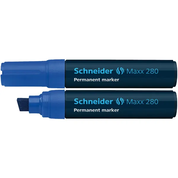 Permanentmarker Schneider Maxx 280 1280 - blau 4-12 mm Keilspitze nachfüllbar