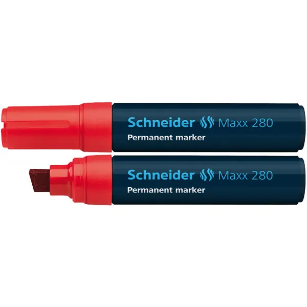 Permanentmarker Schneider Maxx 280 1280 - rot 4-12 mm Keilspitze nachfüllbar
