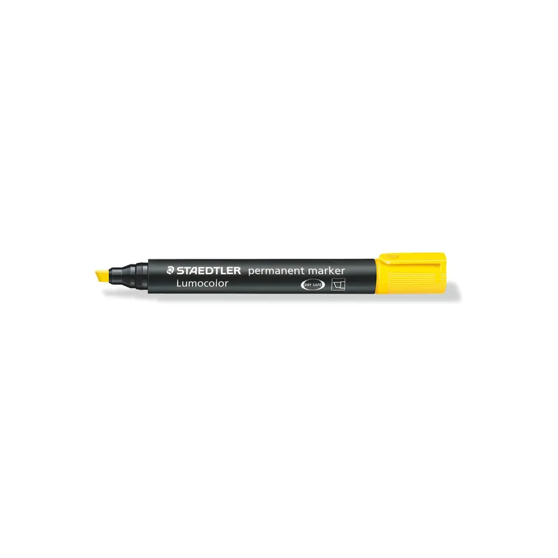 Permanentmarker Staedtler Lumocolor 350 - gelb 2-5 mm Keilspitze nachfüllbar