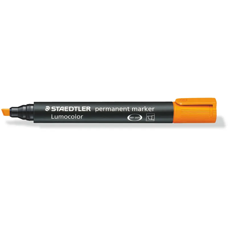 Permanentmarker Staedtler Lumocolor 350 - orange 2-5 mm Keilspitze nachfüllbar