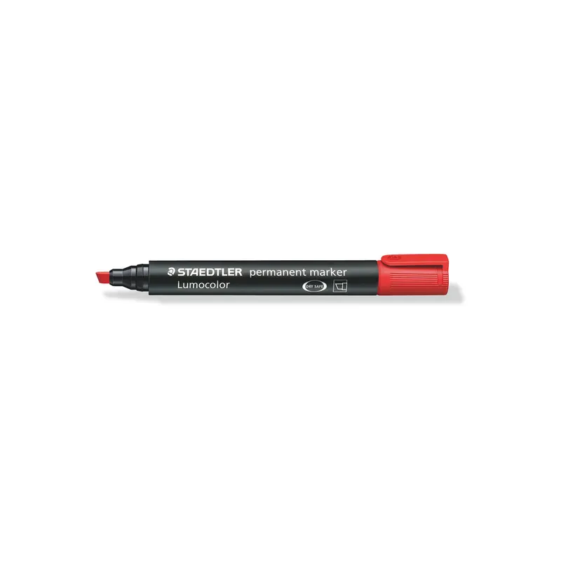 Permanentmarker Staedtler Lumocolor 350 - rot 2-5 mm Keilspitze nachfüllbar