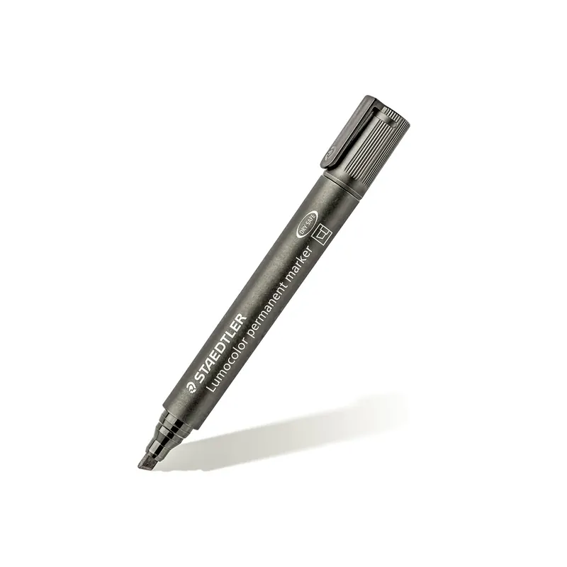 Permanentmarker Staedtler Lumocolor 350 - schwarz 2-5 mm Keilspitze nachfüllbar