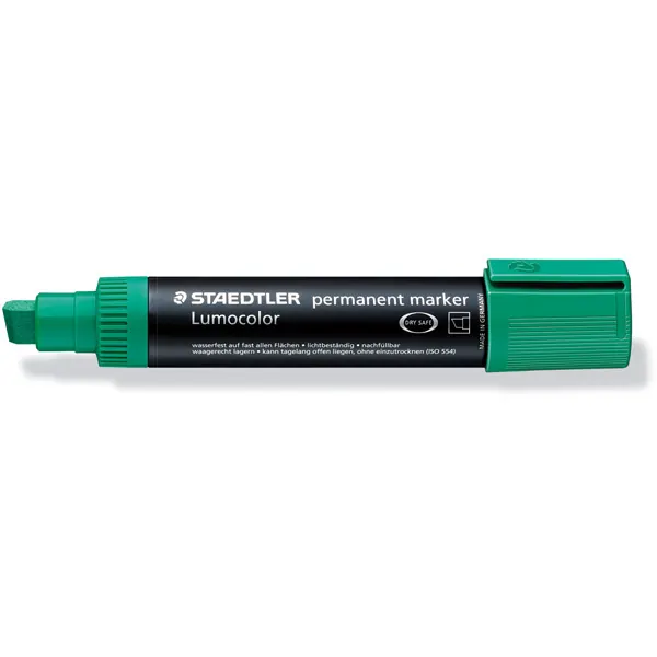 Permanentmarker Staedtler Lumocolor 388 - grün 2-12 mm Keilspitze nachfüllbar