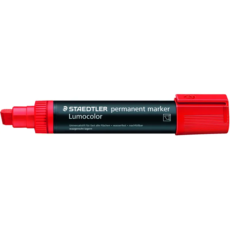 Permanentmarker Staedtler Lumocolor 388 - rot 2-12 mm Keilspitze nachfüllbar