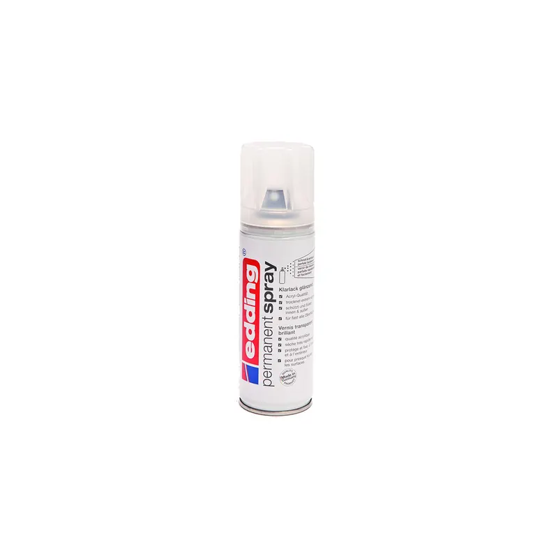 Permanentspray Klarlack edding 5200 - klar glänzend 200 ml