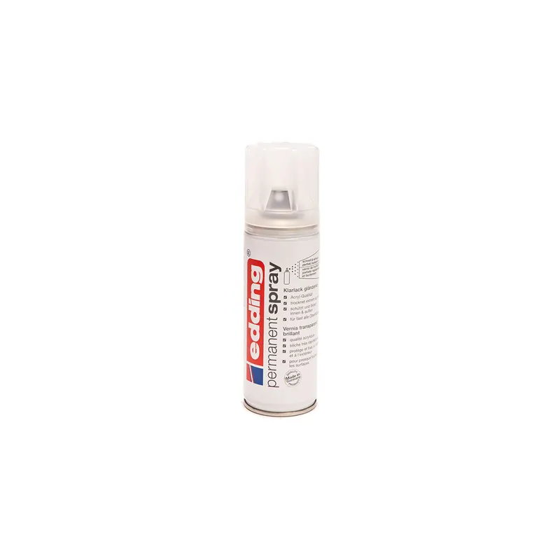 Permanentspray Klarlack edding 5200 - klar seidenmatt 200 ml